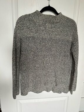Cozy CLOTH Marled Knit Sweater in Heather Gray - Size Small